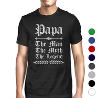 Vintage Gothic Papa Mens Popular Fathers Day Tee