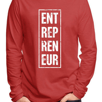 Entrepreneur Vertical Full Sleeves T-shirt.