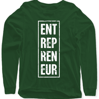 Entrepreneur Vertical Full Sleeves T-shirt.