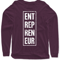 Entrepreneur Vertical Full Sleeves T-shirt.