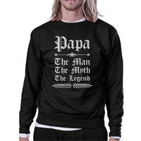 Vintage Gothic Papa Mens/Unisex Fleece Sweatshirt