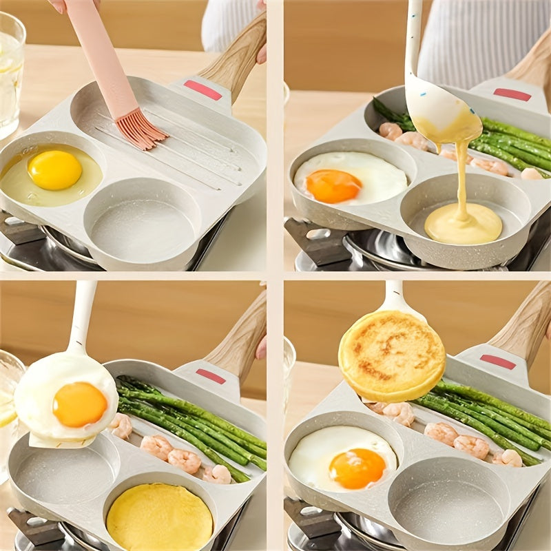 Premium 4Hole NonStick Frying Pan for Breakfast