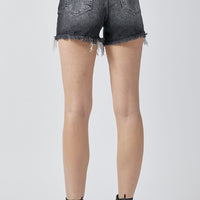 RISEN Full Size High Rise Distressed Denim Shorts