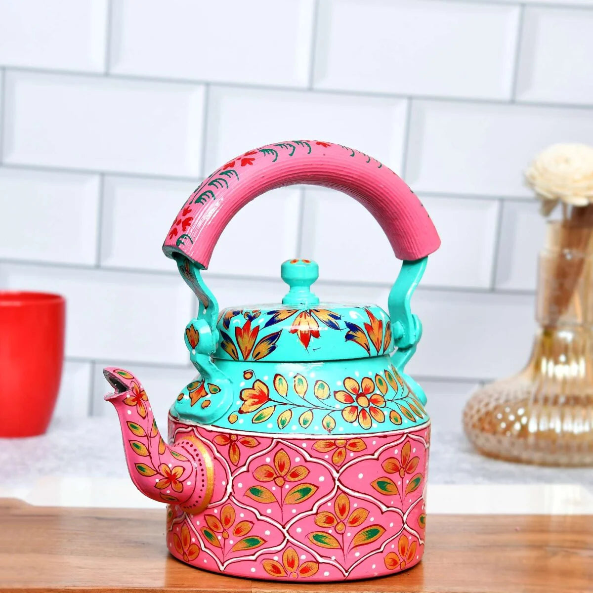 Heritage Charm Handcrafted Aluminium Tea Kettle