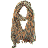 Turkish Cotton Fringed Hobo Scarf