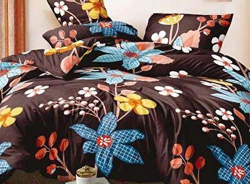 Double Bed,  1 Bedsheets, 2 Pillow Covers, All New Floral Premium