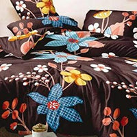 Double Bed,  1 Bedsheets, 2 Pillow Covers, All New Floral Premium