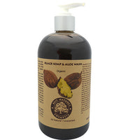 Organic Black Soap & Aloe Wash 8oz/240ml