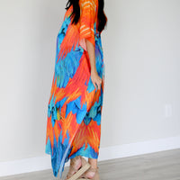 Tribal Kaftan Dress, Feather Caftan Dress, Plus Size Kaftan For Women,