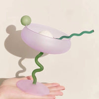 Jelly Bean Wine Glass - Whimsical Eclectic Dopamine Cocktail Coupe