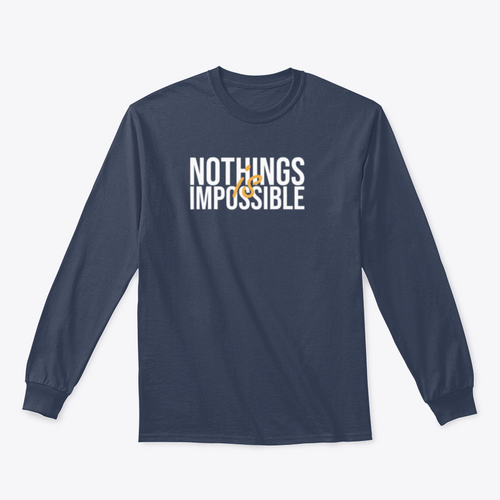 Nothings Is Impossible. Successful Quote Shirt Design