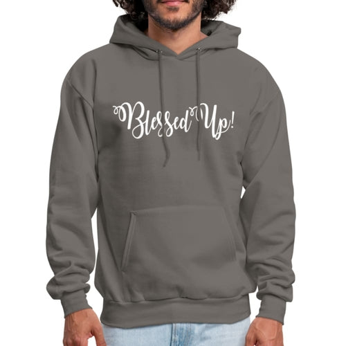 Mens Hoodie - Pullover Hooded Sweatshirt - Graphic/blessed Up