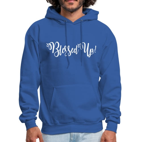 Mens Hoodie - Pullover Hooded Sweatshirt - Graphic/blessed Up