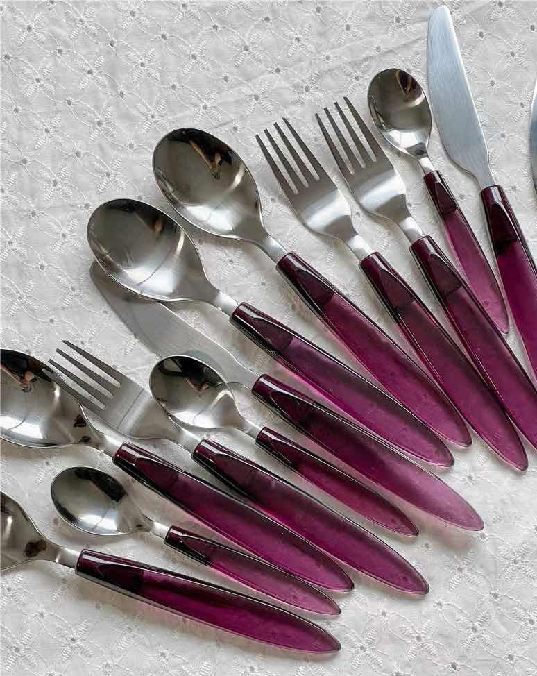 Meteor Flatware Set of 16 Pcs ( $3.5 Each ) - Sleek Modern Cutlery