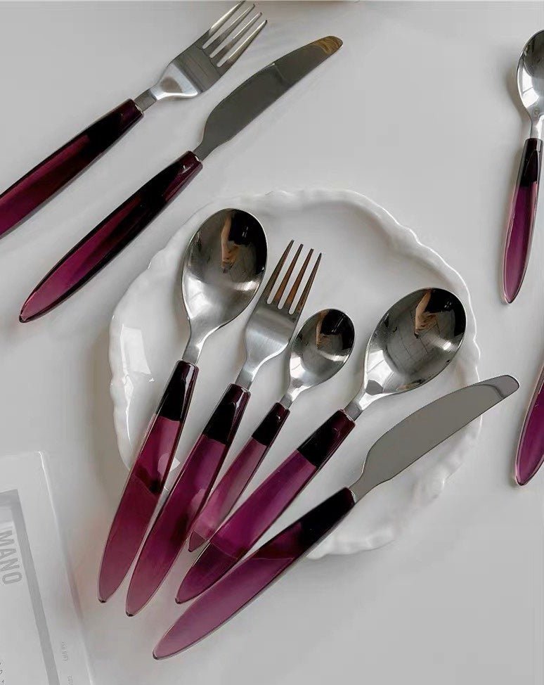 Meteor Flatware Set of 16 Pcs ( $3.5 Each ) - Sleek Modern Cutlery