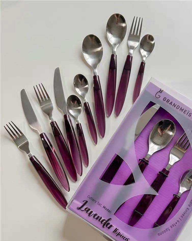 Meteor Flatware Set of 16 Pcs ( $3.5 Each ) - Sleek Modern Cutlery