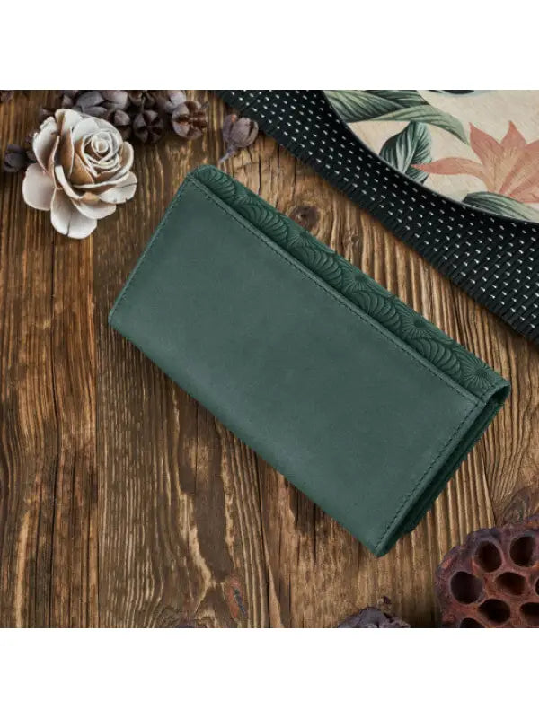 Natural Leather Women's Wallet Shell