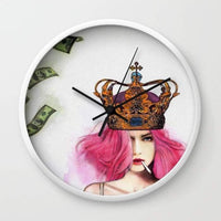 Queen Bitch Wall clock