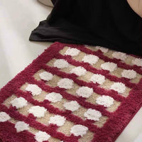 Retro Dotted Bath Rug, Ultra Soft, Absorbent & Anti-slip