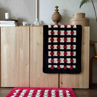 Retro Dotted Bath Rug, Ultra Soft, Absorbent & Anti-slip