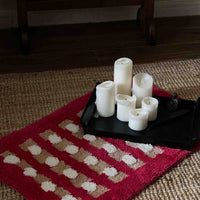 Retro Dotted Bath Rug, Ultra Soft, Absorbent & Anti-slip