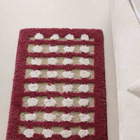 Retro Dotted Bath Rug, Ultra Soft, Absorbent & Anti-slip