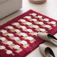 Retro Dotted Bath Rug, Ultra Soft, Absorbent & Anti-slip