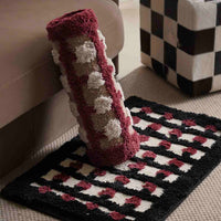 Retro Dotted Bath Rug, Ultra Soft, Absorbent & Anti-slip