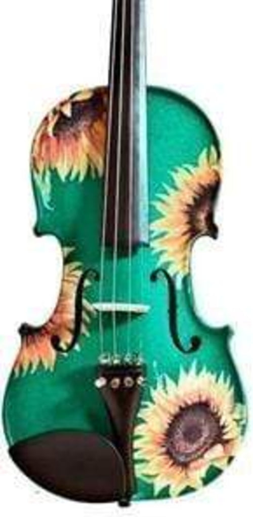 Sunflower Delight Green w Brazilwood bow Pearl Fine Tuners Rosin