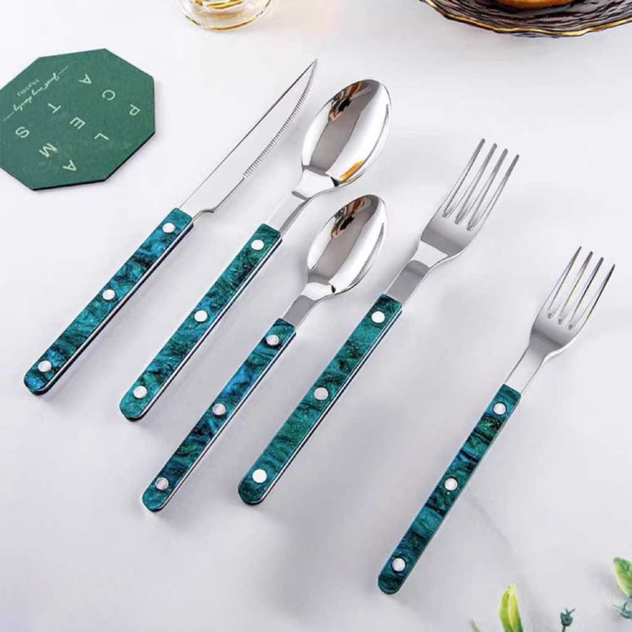 Set Of 10 Pcs Modern French Flatware - Bistrot Style Cutlery