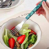 Set Of 10 Pcs Modern French Flatware - Bistrot Style Cutlery