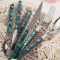 Set Of 10 Pcs Modern French Flatware - Bistrot Style Cutlery