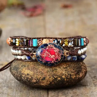 Tourmaline Jasper Wrap Bracelet