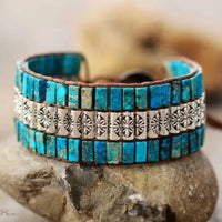 Turquoise Antique Braided Bracelet