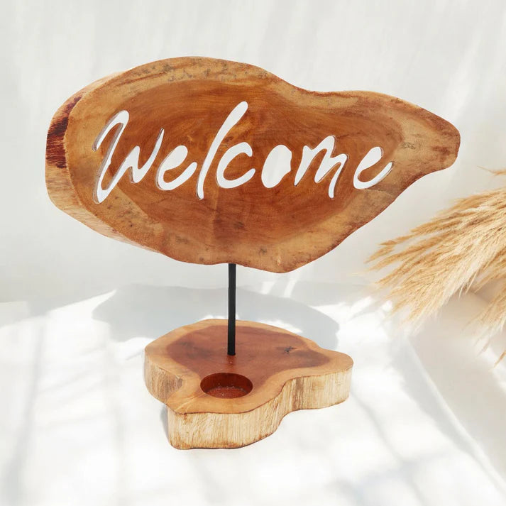 Welcome Home Candle Holder