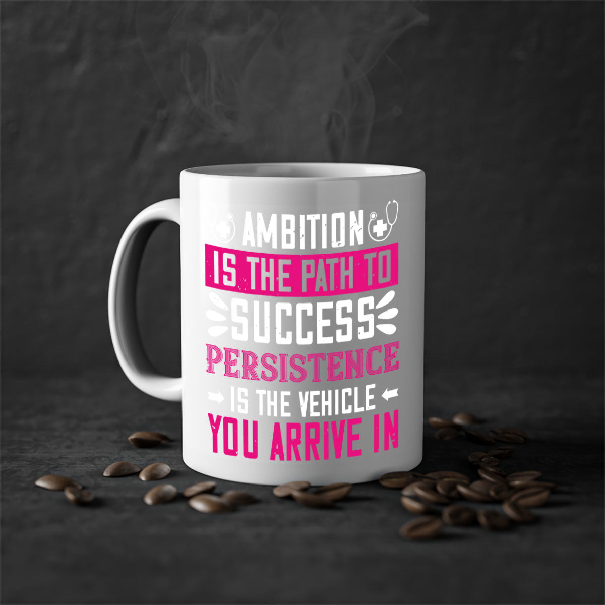 Ambition is the path to success persistence is the vehicle you arrive