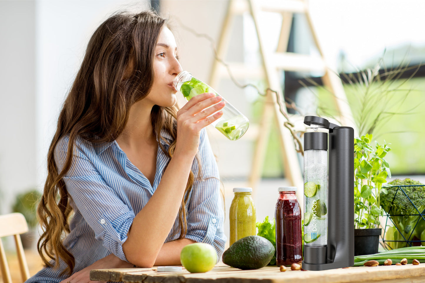 FIZZPod Soda Machine - Make Homemade Sparkling Water, Juice, Tea and