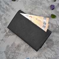 Women's Wallet Leather -Black